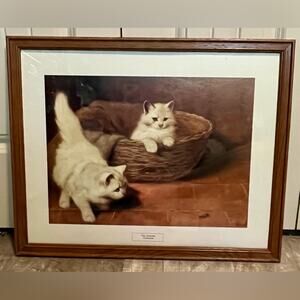 Vintage framed The Intruder art print by Arthur Heyer